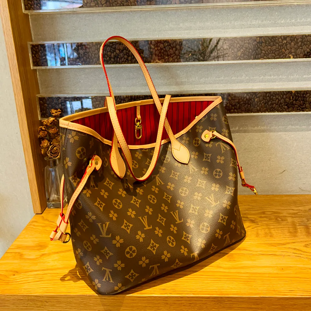 Designer Bag Women Tote Bag Large Handbags With Wallet Purse Fashion Leather Brown Lattice Shoulder Bags High Quality Luxury louisities vittonn bag Shoulder Bag