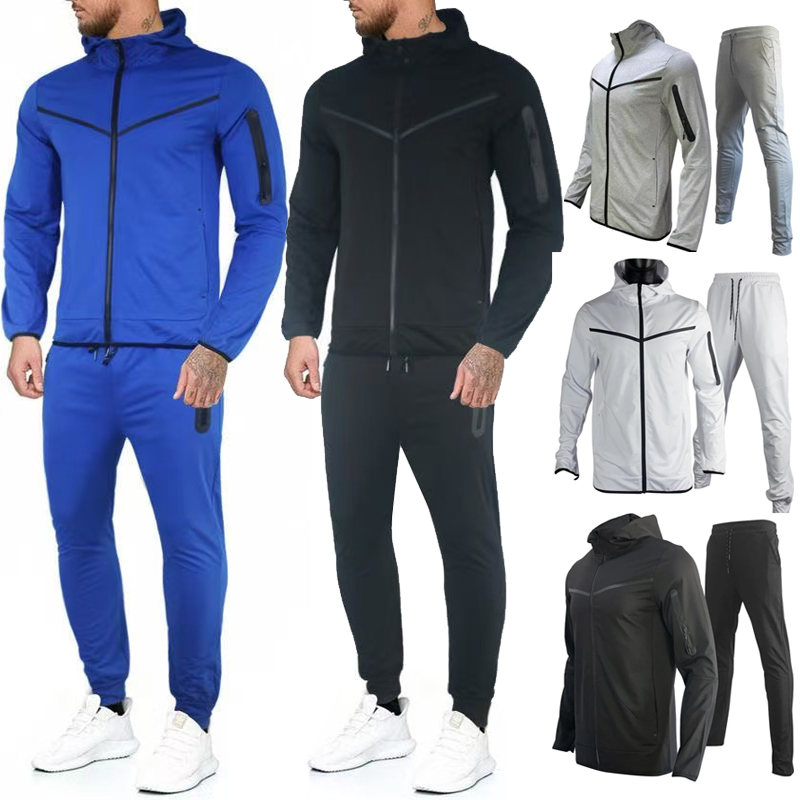 2pcs Tech Fleece Tracksuit Techfleece Sweatsuit Mens Track Suit Set Pants Thin Tech Women Mens Tracksuit Zip Up Pantalon Running Joggers Sports Long Sleeve Clothes