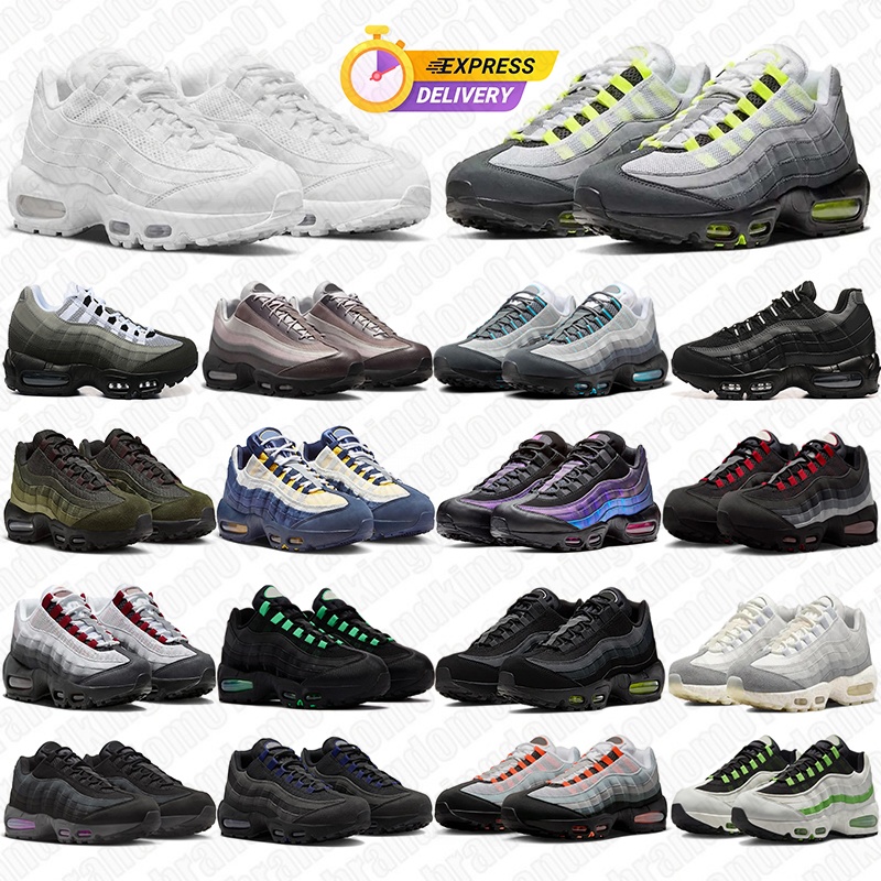 Free Shipping airmaxx 95 95s Designer Running Shoes Sneakers White Black Neon Hyper Turquoise Batman Pink Foam Mens Trainers Womens Outdoor Sports Runners 36-46