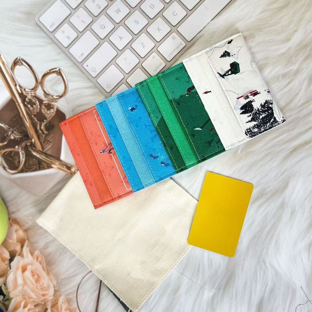 Designer Wallet Fashion Holiday Sports Series Football Model Business Card Holder Passport Bag Golf Swimming Skiing Wallet