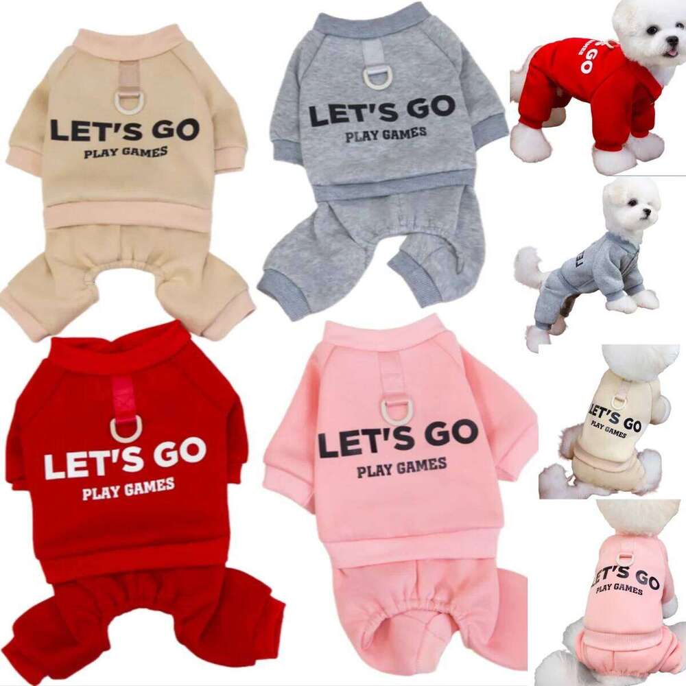 ON SALE Dog Clothes Warm Jumpsuits Pet Clothing For Small Dogs Puppy Cats Costume Coats Sweatshirts Letter Print Teddy XJ251225