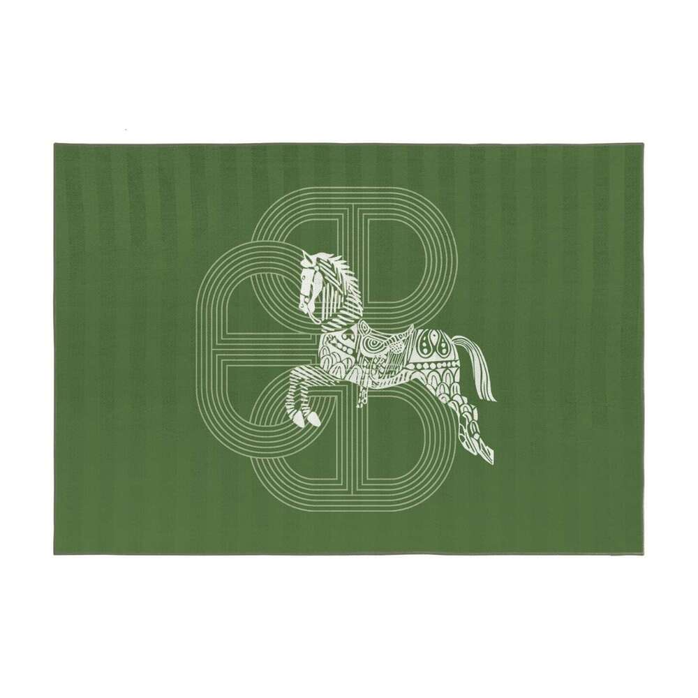 Light Luxury Fashion Horse PVC Printed Placemat Western Plate Dining Table Heat Insulation Mat Coffee Coaster