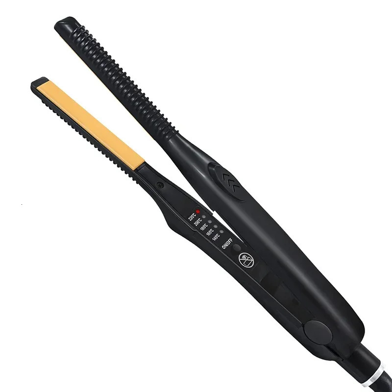 2-in-1 Mini Hair Straightener Curling Iron Professional Ceramic Short Flat Iron for Women Men Beard Straightener 260104