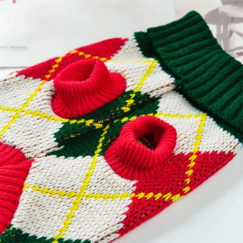 2023 New Arrivals Puppy Clothes Fashion Warm Dog Sweater for Small Dogs Cats Pomeranian Dachshund Autumn Winter Pet Clothing XJ251225