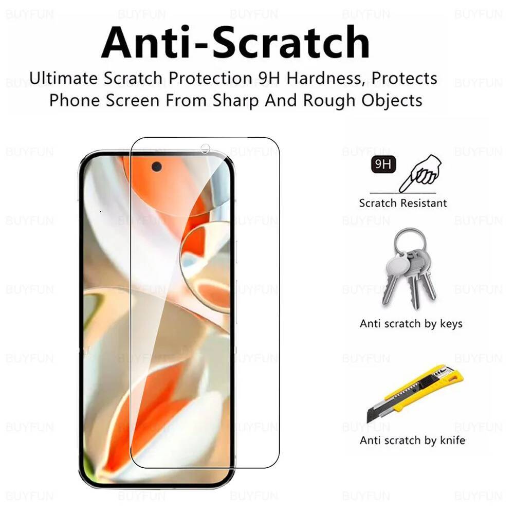 in 1 For Google Pixel 9 10 Pro XL Cover Tempered Glass Case Friendly 9a 8 8A 7 7A 6 6A 5G Screen Protector HD Lens Film ddmythur