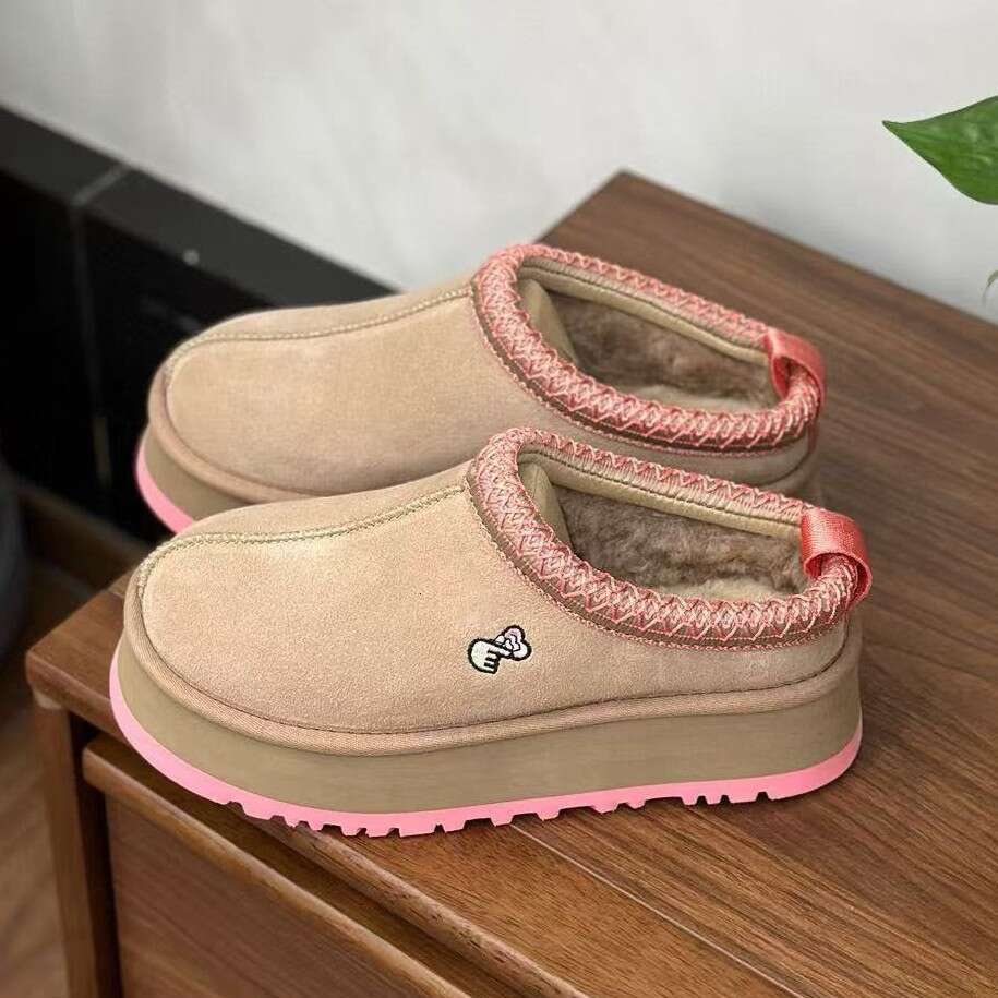 COMPAIK Winter New Thick-Soled Ethnic Style Leather Genuine Fur Taz Closed-Toe Fashion Women's Cotton Shoes dh2936048-JY - view 4