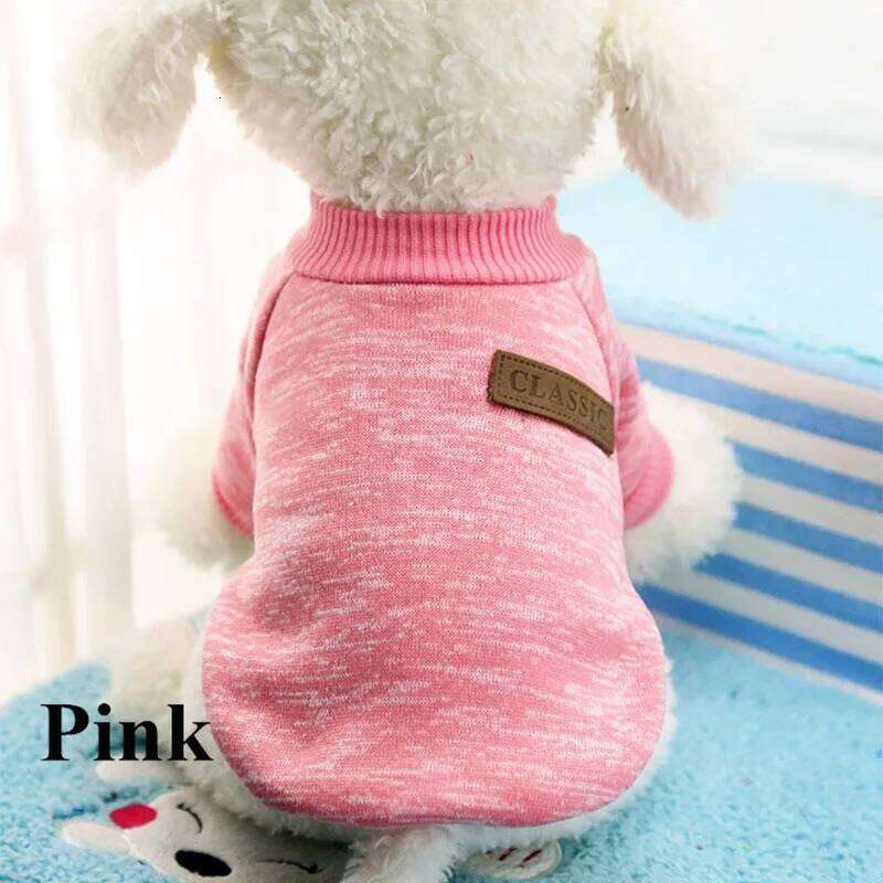 Classic Warm Dog Puppy Pet Cat Clothes Sweater Jacket Coat Winter Fashion Soft For Small Dogs Chihuahua XS-2XL XJ251225