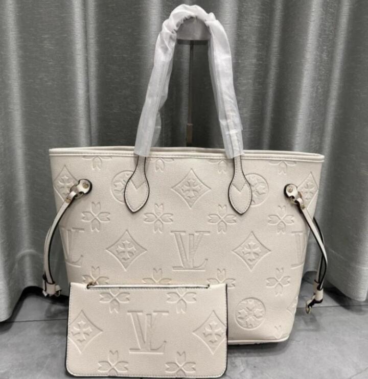 MM size 40156/M40995 Designer Bag Women Cross body Embossed Flower Handbag Shoulder Bag Composite Ladies Clutch Tote Bag Female Coin Purse louisities vittonn bag