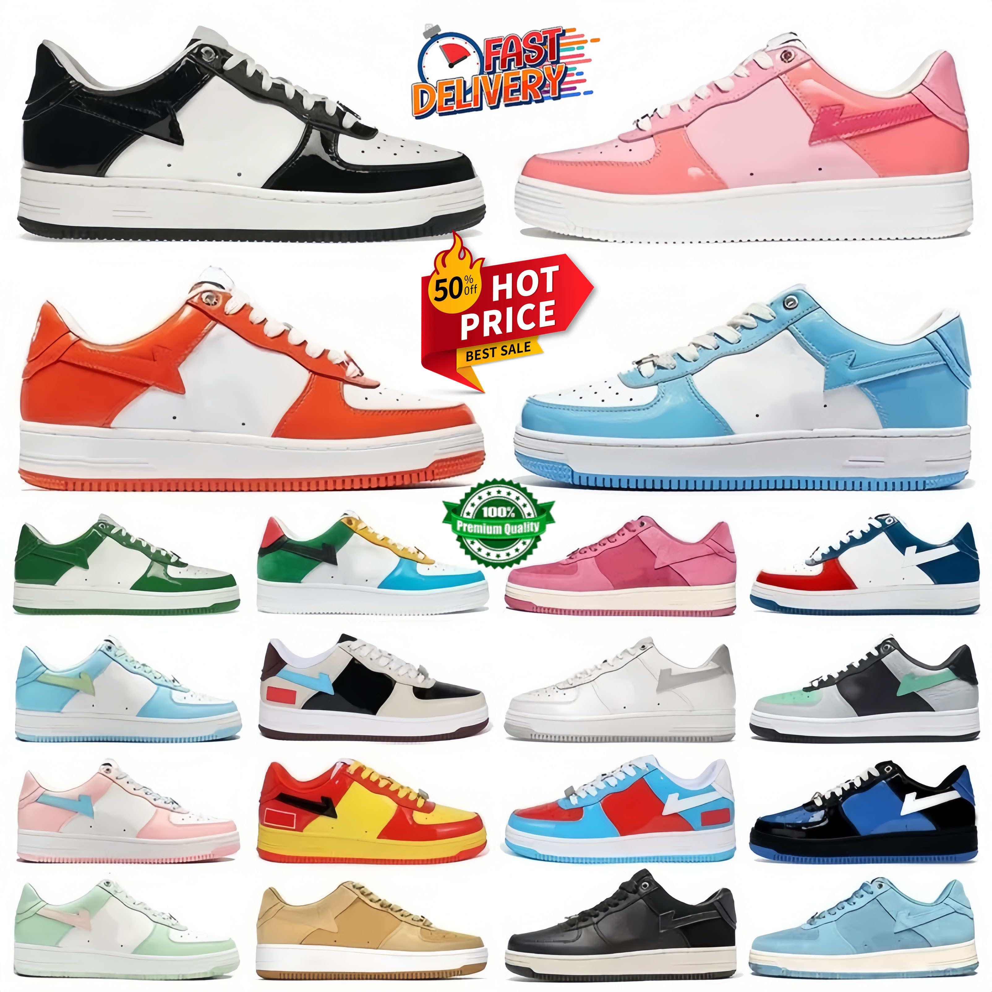 SK8 Sta Designer Casual Shoes outdoor mens womens Low platform Shark Black White Camo Pink Pastel Bule Grey Black Beige Suede sports sneakers trainers 36-45