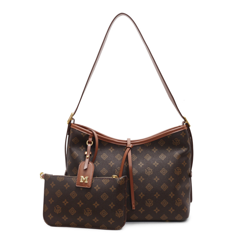 Luxury Bag 2026 New Monogram Tote Bag for Women, Large Capacity Convertible Shoulder Purse, Premium Commuter Crossbody Bag