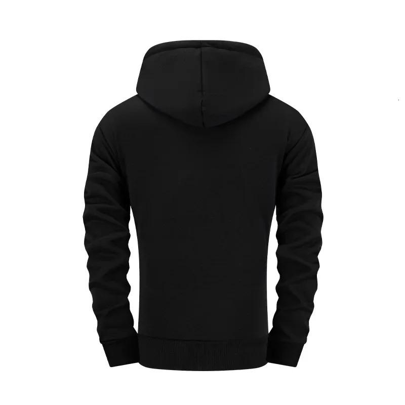 Mens Half Zip Hoodie Solid Color V-neck Sweatshirt Tracksuit High Quality Sports Jogging Man Clothing Casual Autumn Winter Tops 251231