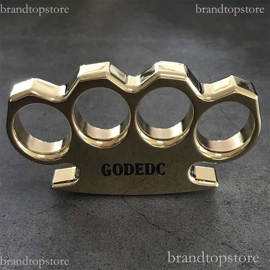 GODEDC Classic knuckle dusters self defense Mirror Polishing Brass Knuckle Duster Self-defense Broken Window Protective Gear TIANSINIAO