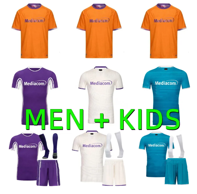 25 26 Fiorentinas Soccer ARTHUR BELTRAN 2025 2026 MANDRAGORA ALBERT KOUAME Florence Jerseys FIORENTINAS CASTROVILLI KAYODE COMUZZO Football Shirt Men Kids Kit