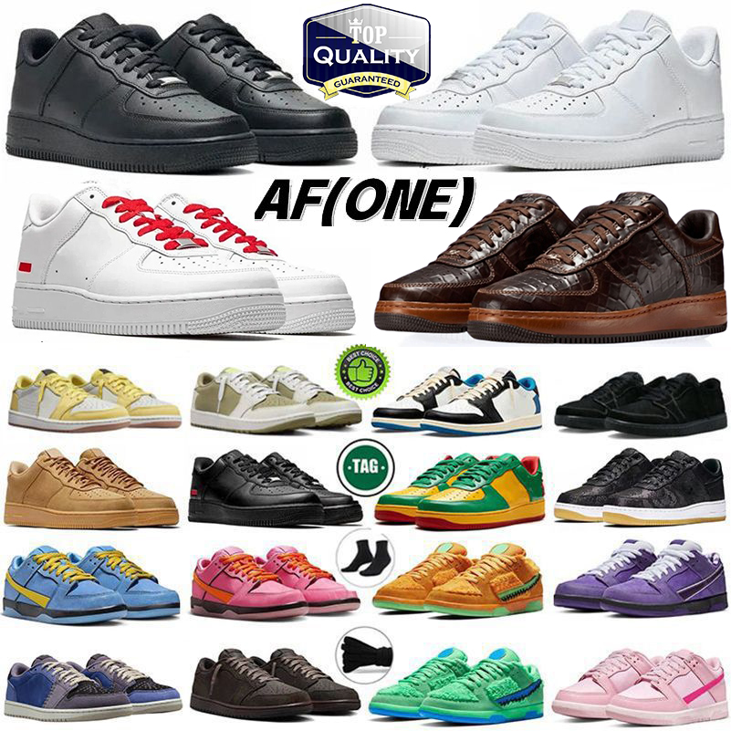 One for 1 mens casual shoes OG Classic Triple white black cat low Nardwua Khaki Leopard wheat Pale Ivory just Spruce Aura men women platform trainers sports sneaker
