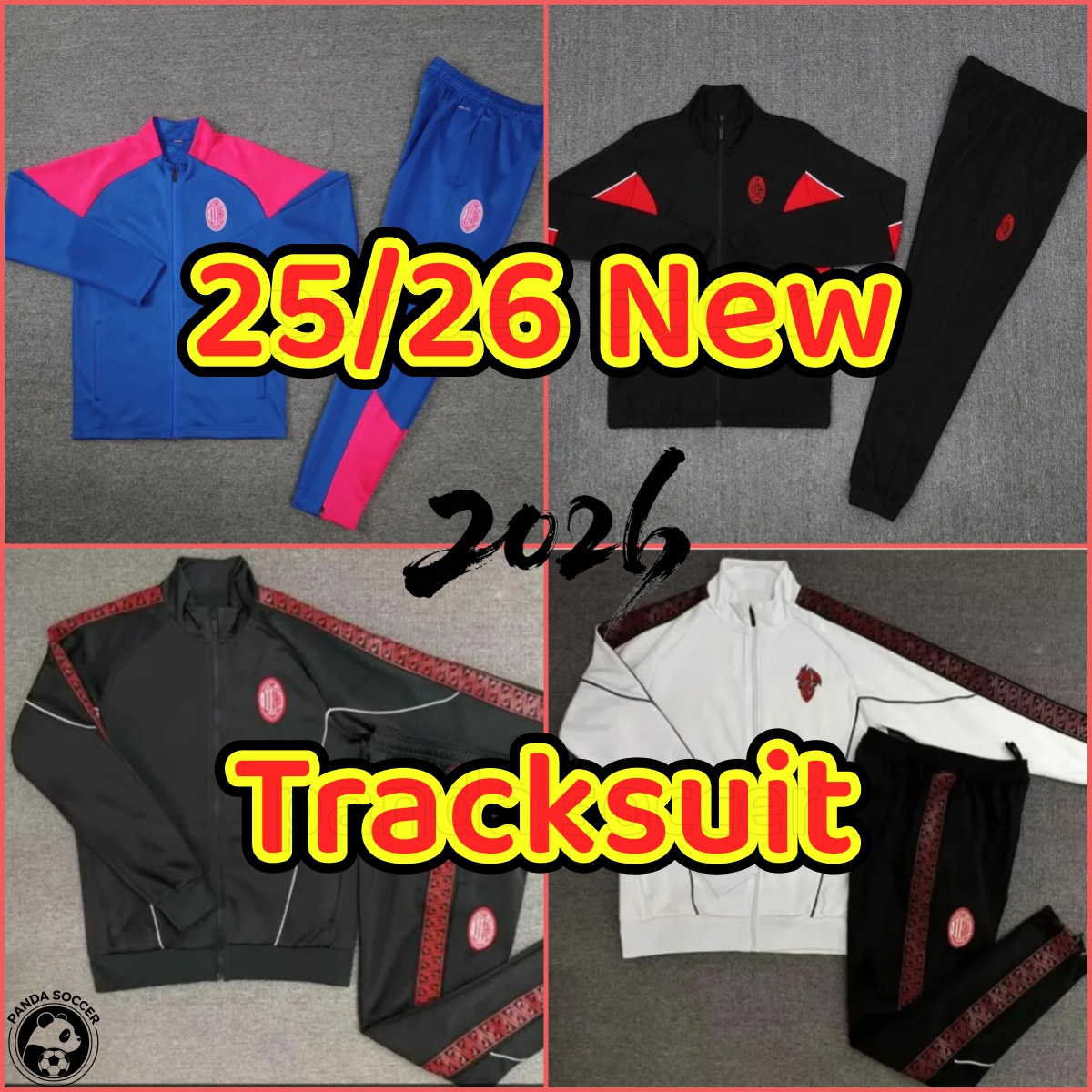 2025 2026 AC IBRAHIMOVIC TONALI KAKA Soccer training suit jacket 25/26 maillot de foot CALHANOGLU PULISIC RAFA LEAO THEO GIROUD mIlano football Tracksuits adult22