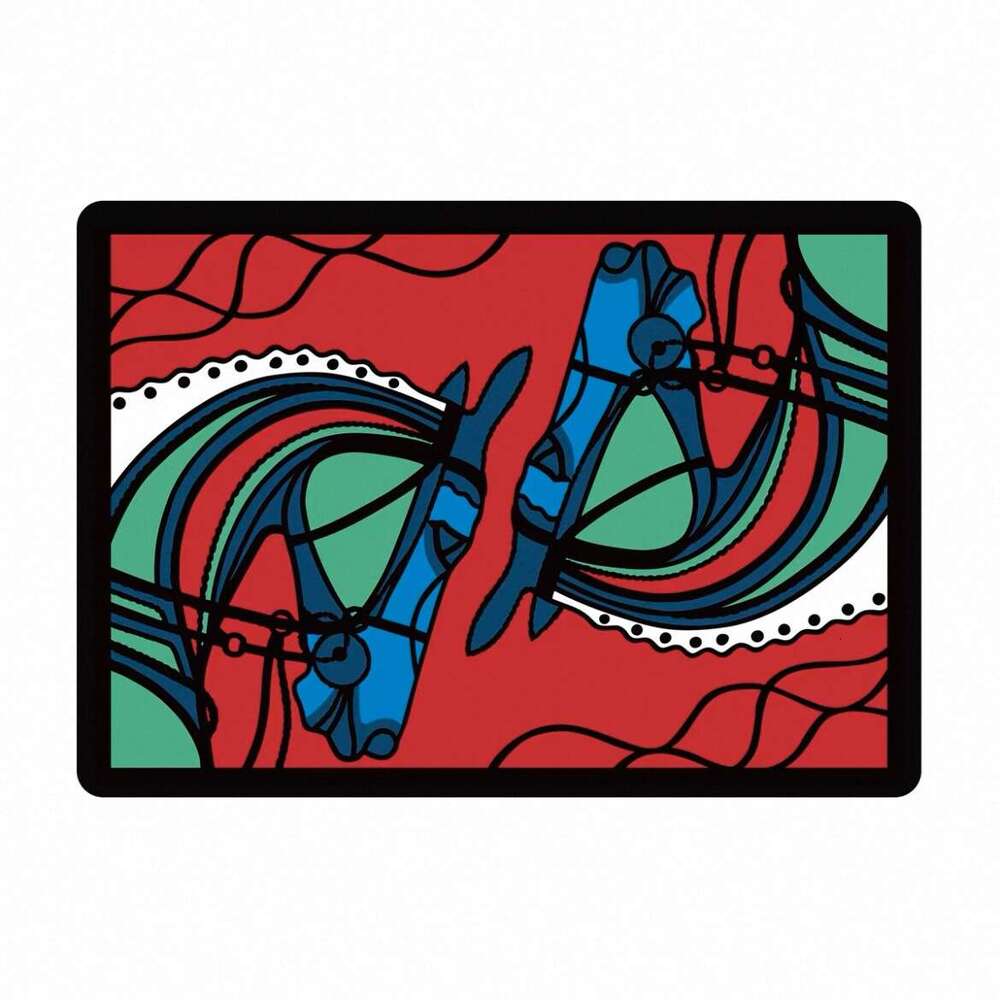 Light Luxury Fashion Horse PVC Printed Placemat Western Plate Dining Table Heat Insulation Mat Coffee Coaster