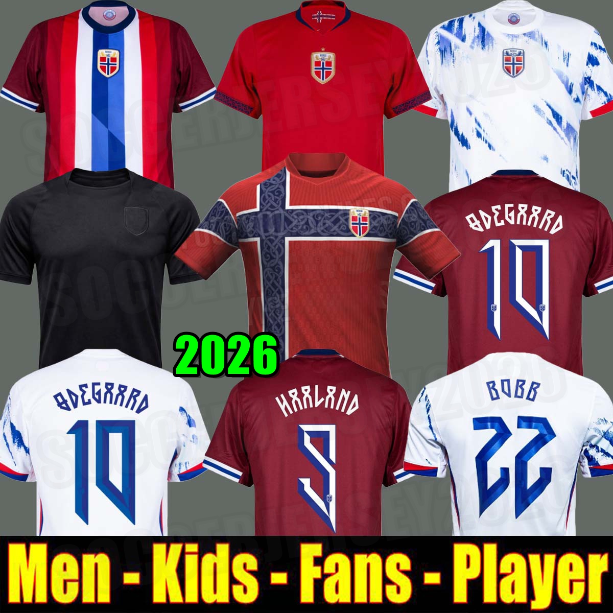 26 27 world cup Norway soccer jersey 2024 2026 HAALAND odegaard Sorloth Berge Men Kids SORLOTH NUSA AASGAARD HORN Football shirt Christmas gift men White uniform