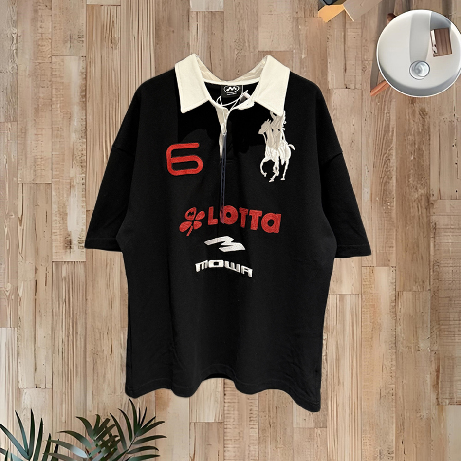 London Embroidery Pique Polo T-Shirt Premium Casual Short Sleeve Tee for Men Women 26ss 0108