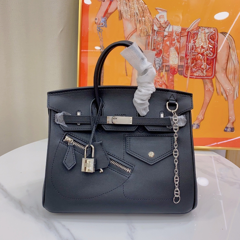 Women Genuine Leather Totes High Quality Purses And Handbags With Silver Hardware Lock Chain Belt Pocket Top Handle Bag 25cm Cowskin Clutch New Fashion Lady Gift 3530