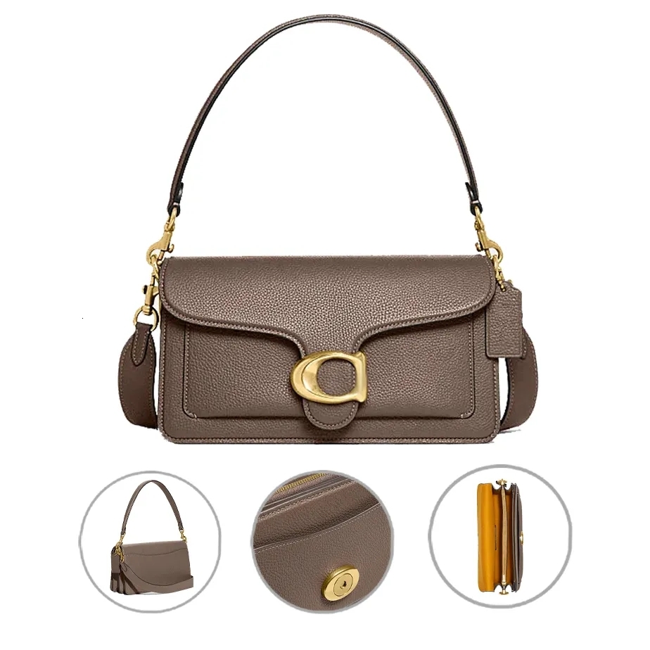 High Quality Shoulder Lady Designer 10A Tabby Bags Women Tote Handbag Purse Leather Baguette Emed Man Crossbody Fashion Soft Envelope Satchel Bag