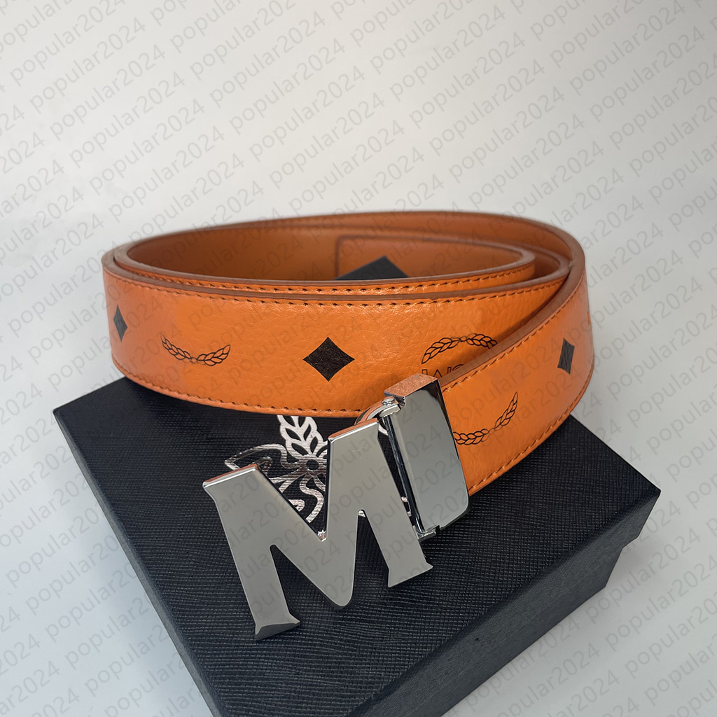 Designer belts women luxury M-shaped golden smooth letter fastener belt 33mm Wide Choose from 20 styles as you like designer belt men Fashion belt