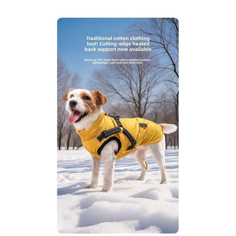 Waterproof Dog Coat for Small Breeds - Windproof Reflective Thermal Jacket with Breathable Lining & Leash Hole Outdoor Safety XJ251225