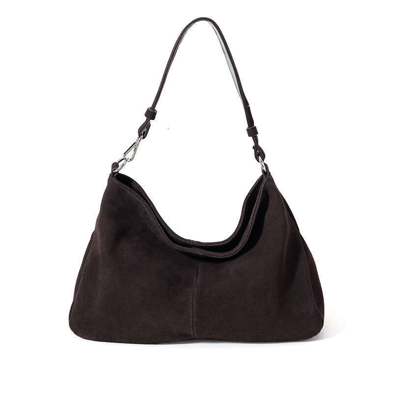 Luxury Hobo Retro Genuine Leather Luxury Light Luxury Tote Bag Large Capacity Women's Handbag Matte Leather Shoulder Bag SENYY