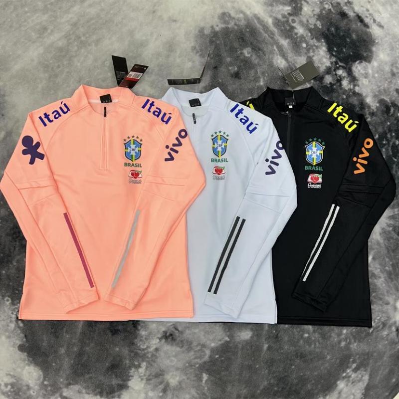 Men's T Shirts Spring And Autumn Brazil National Team Adult Children Football Uniform Training