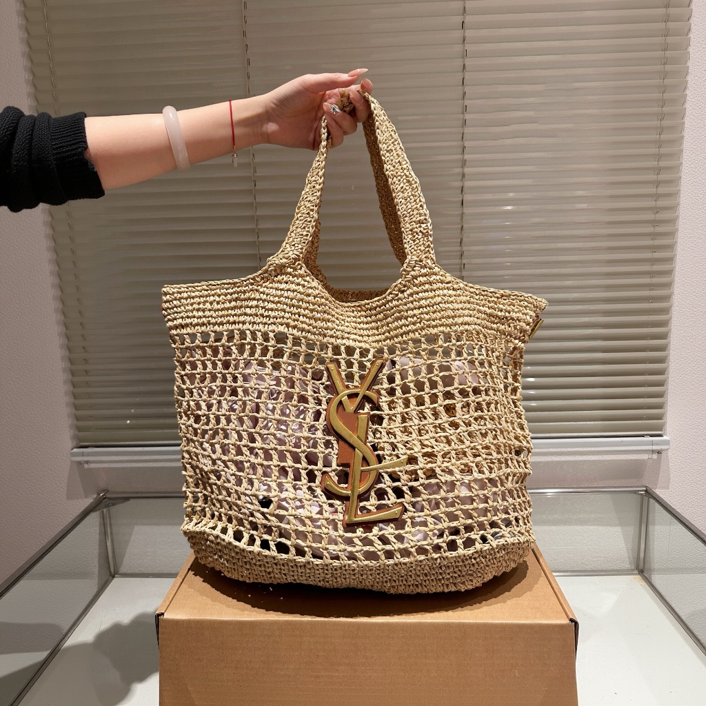 Beach bag designer bag large tote bag summer handbag woven women's small handbag underarm shoulder bag Messenger bag shopping bag luxury fashion bag handbag