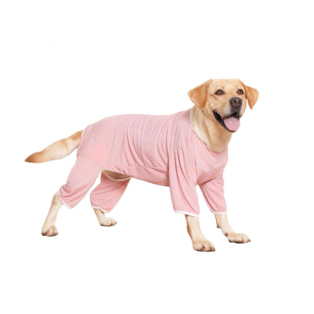 Summer Cooling Ice-Silk Dog Pajamas Onesies Soft Lightweight Clothes All-in-one Pet Jumpsuit for Medium Large Dogs XJ251225