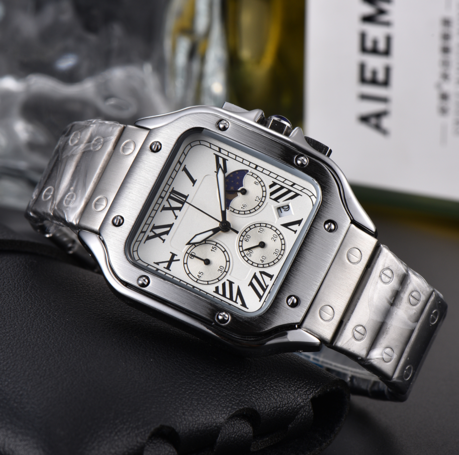 Women and men Tankitty Watch SANTOSIIT Fashion With diamond Classic Panthere Stainless Steel Quartz Gemstone For Lady Gift Top Quality With Designer Wristwatch #88