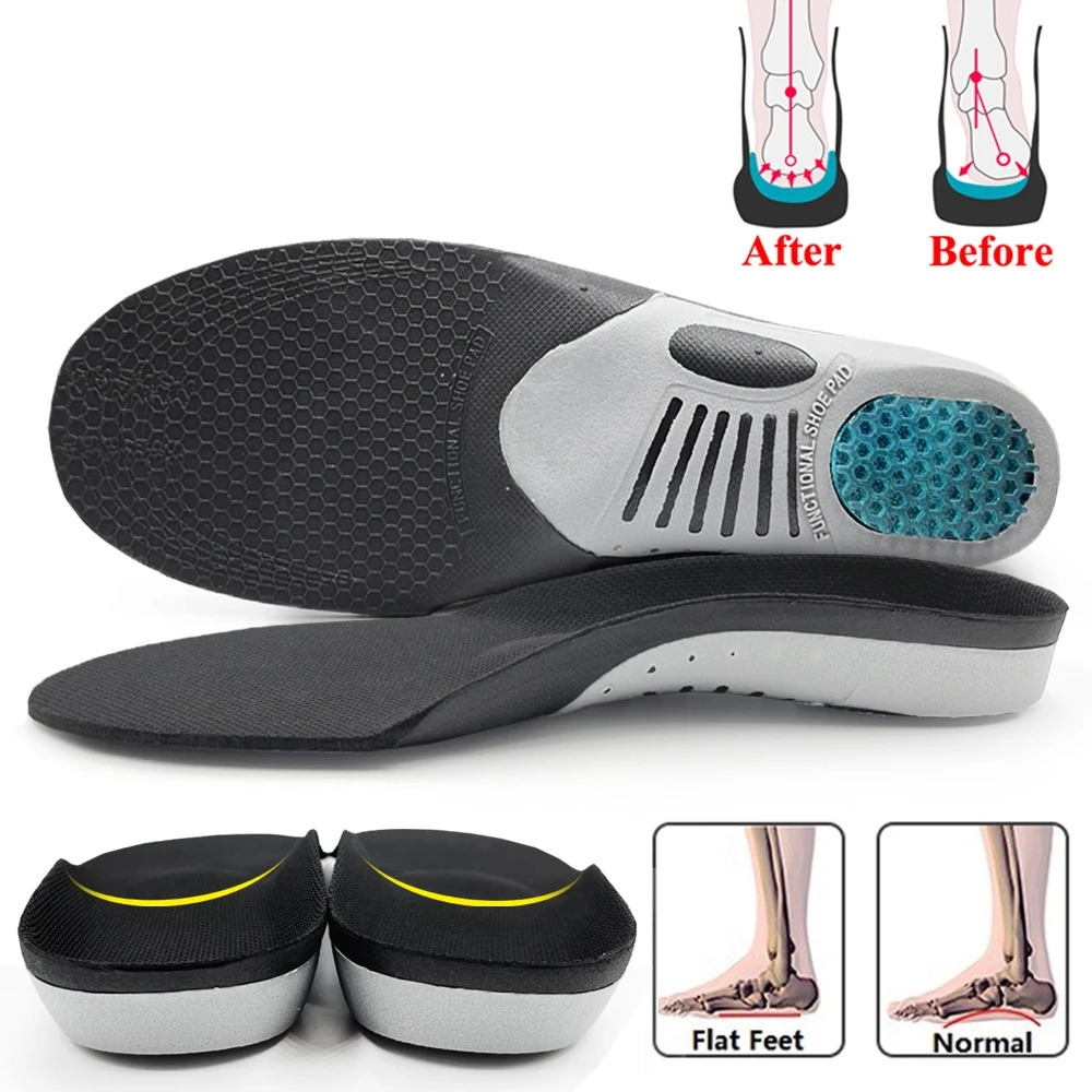 Insoles For Feet Orthopedic Valgus Insoles Templates Flat Foot Arch Running Arch Support Shoes Accessories Insert Men Women 260106