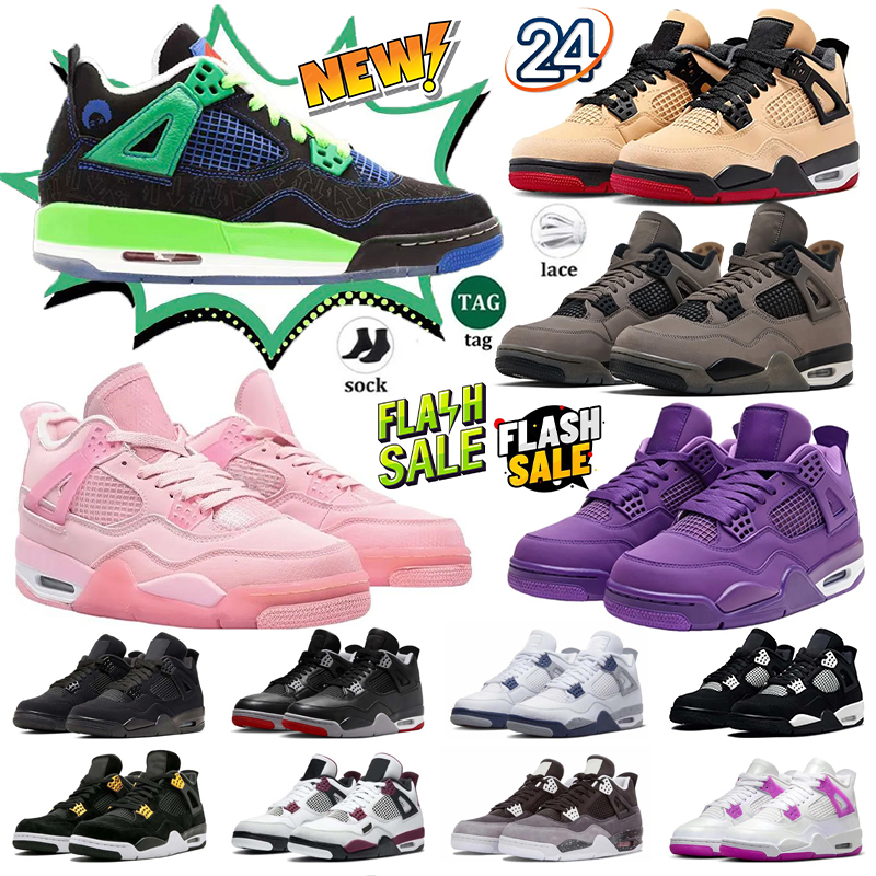 Designer 4s 4 2026 new basketball shoes for men women Black Cat Military 4 Sail Thunder White Oreo Cool Grey Varsity Red Bred Sneakers Blue University