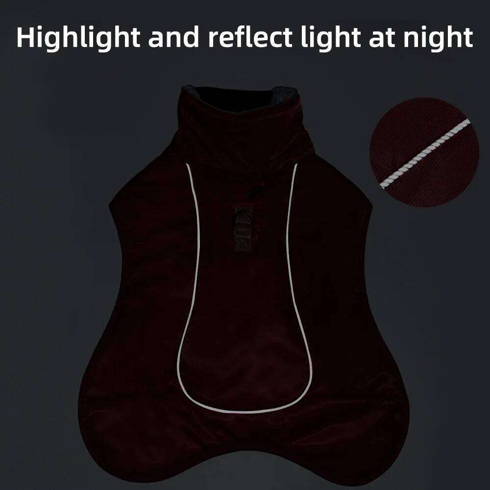 Big Jacket Windproof Winter Warm Dog Clothes for Medium Large Dogs Labrador Coat Golden Retriever Costume Pitbull Outfits XJ251225