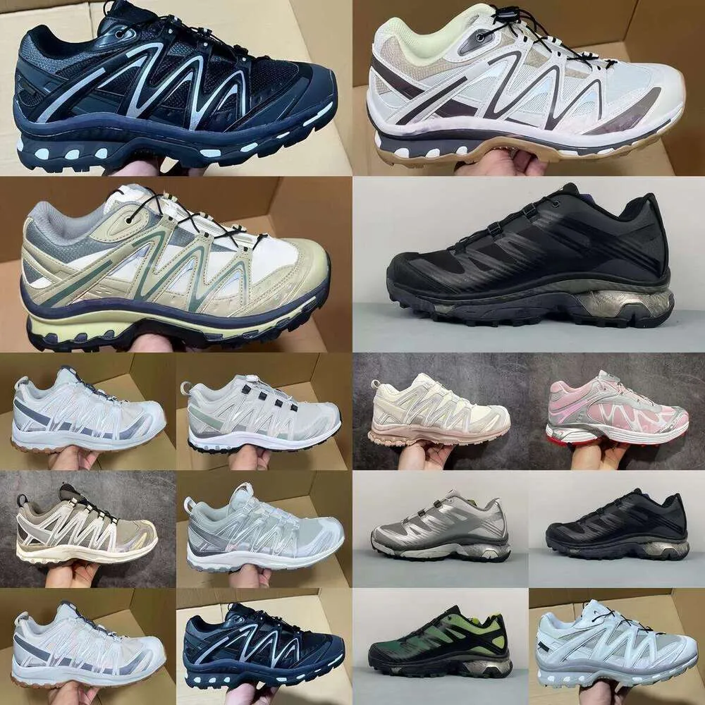Top Designer Outdoor Hiking Xt-6 shoes men women XA-PRO-3D XT-4 XT-Q Quest Triple Black Silver Metallic White Lunar Rock monument Wren Kangaroo Sneakers