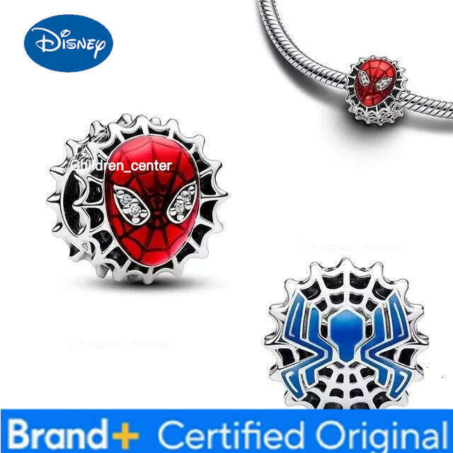 Disney 925 Sterling Silver Diy Bead Miniso Fit Original Pendant Hero Man Bracelet Movie Anime Character Spider Charm Beads H260108 - view 7