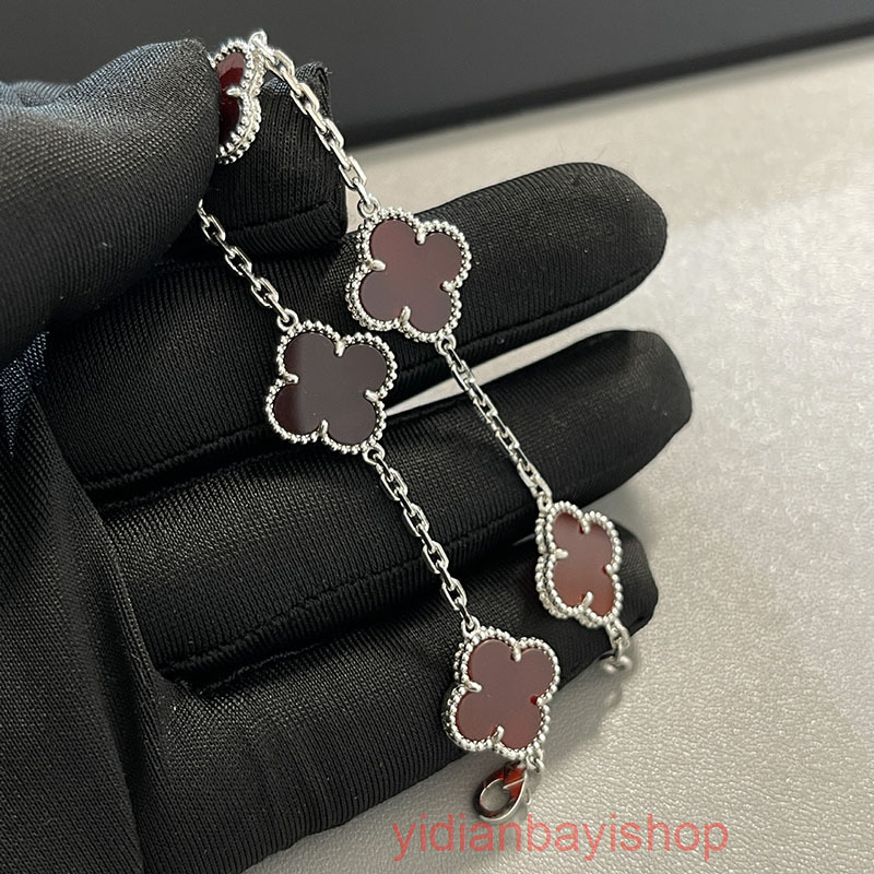 designer vanly cleef braclet clover Women Lucky Four-Leaf Clover Bracelet Designer 18K Gold Luxury Classic