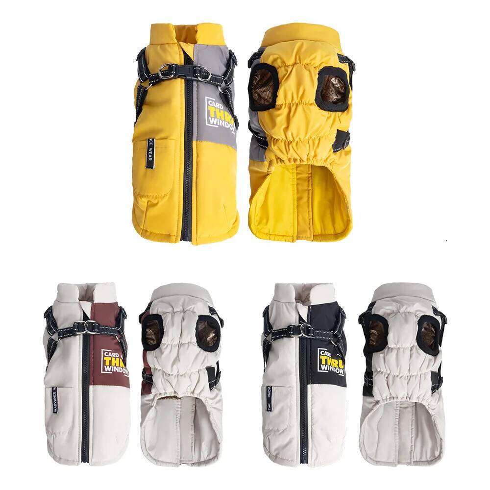 Waterproof Dog Coat for Small Breeds - Windproof Reflective Thermal Jacket with Breathable Lining & Leash Hole Outdoor Safety XJ251225