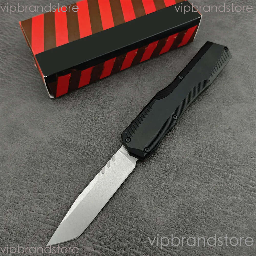 KS Livewire 9000 OTF Tactical EDC Pocket Knife 20CV Stonewashed Portable Outdoor Hunting Camping fixed blade knife Mliitary Defense Survival Knifes 75