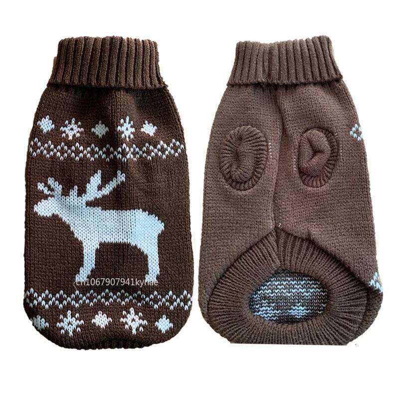Warm Pet Sweater Winter Dog Clothes for Small Medium Dogs Knitted Puppy Cat Coat Chihuahua French Bulldogs Yorkie Customes XJ251225