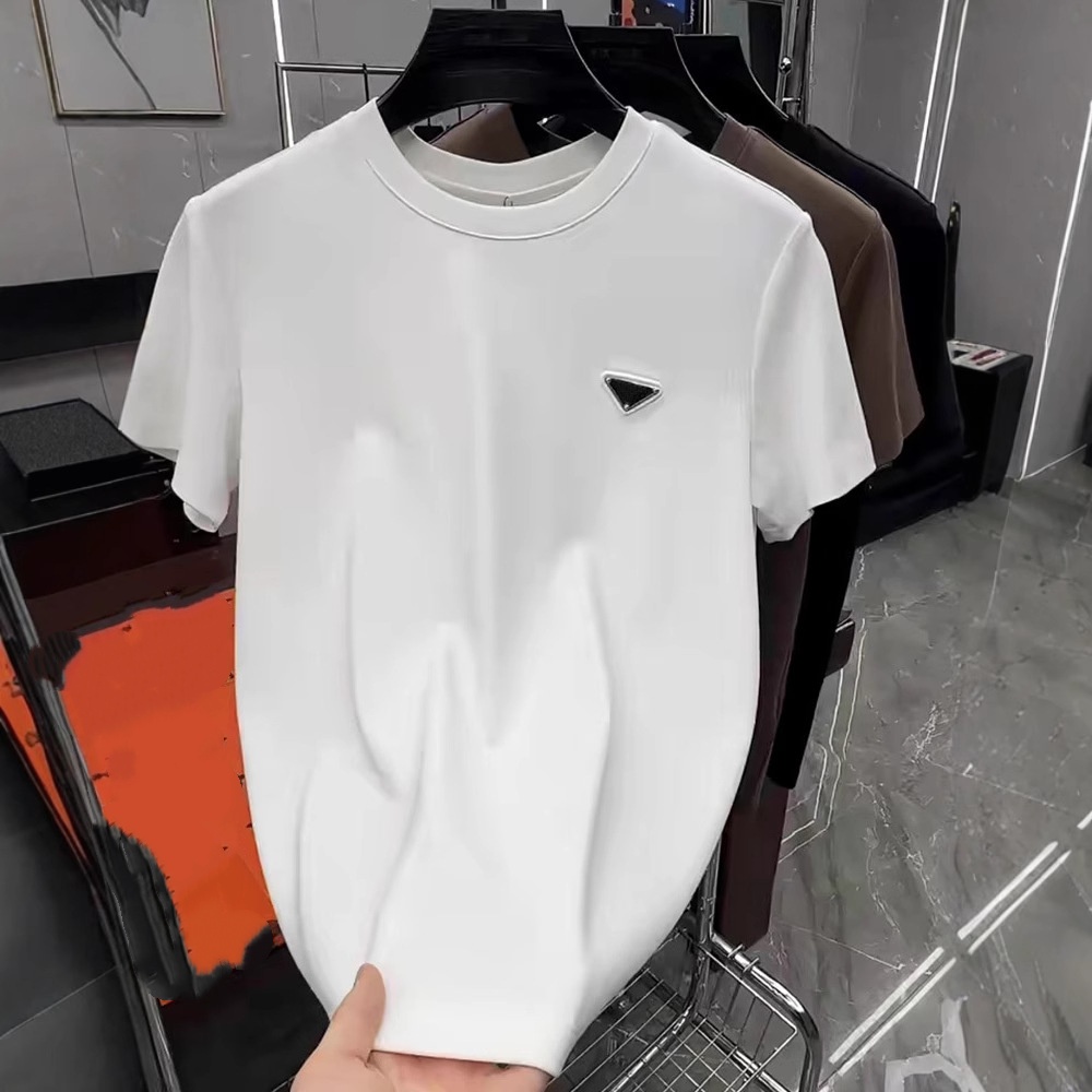 brand designer men Tee shirt women T-Shirts Cotton white sleeve men women V neck short T-shirt clothes polo tshirt shirt plus size