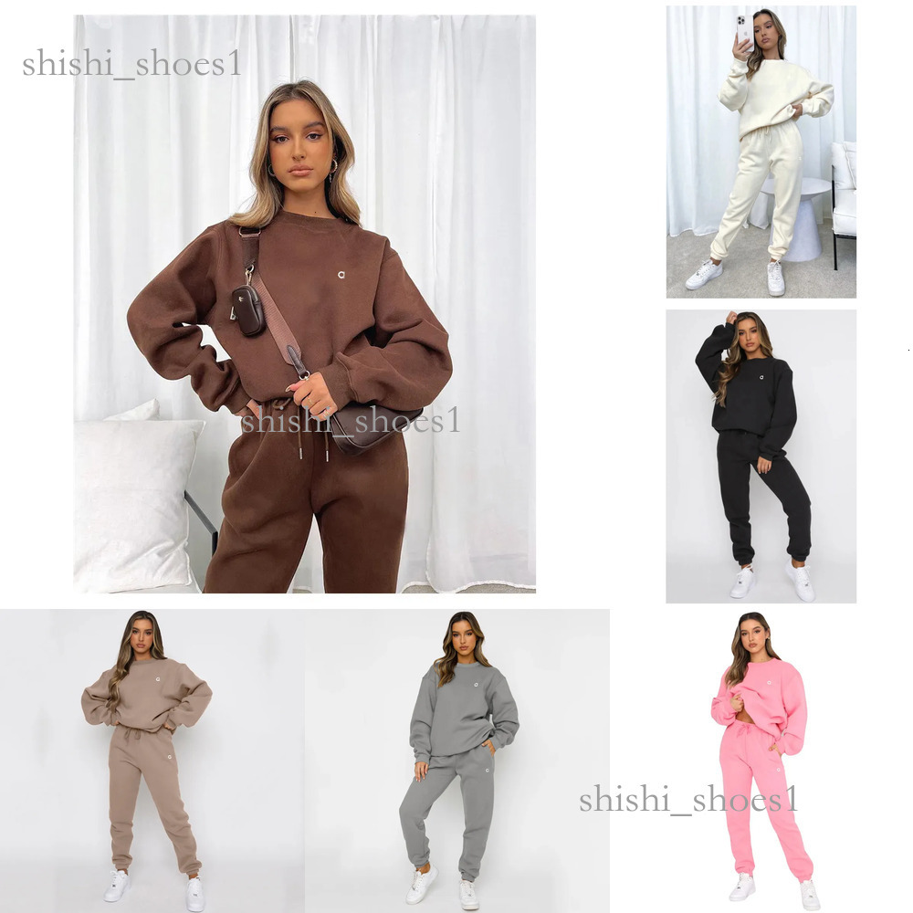 Alosetness Tracksuits Designer Yoga Set Loose Long Sleeve Pullover Top Gym Unisex Casual Sports Sweats Tops Quality Women Clothes Yoga Aloalo Sets Women's A12 2