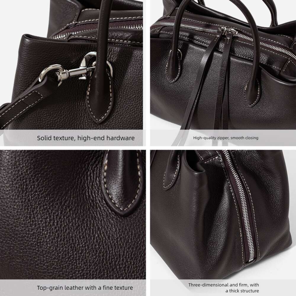 Luxury shoulder bag handbag Hobo genuine leather cross-border source factory tote bag large capacity women's top layer cowhide crossbody SENYY