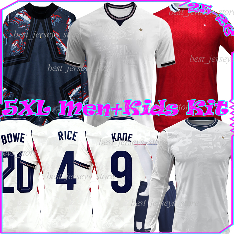 5XL 2026 eNGLanD KANE soccer jerseys World Cup 26/27 RICE EZE BOWEN RASHFORD ROGERS KONSA GUEHI HENDERSON BURN PICKFORD men kids kits socks sets football shirts