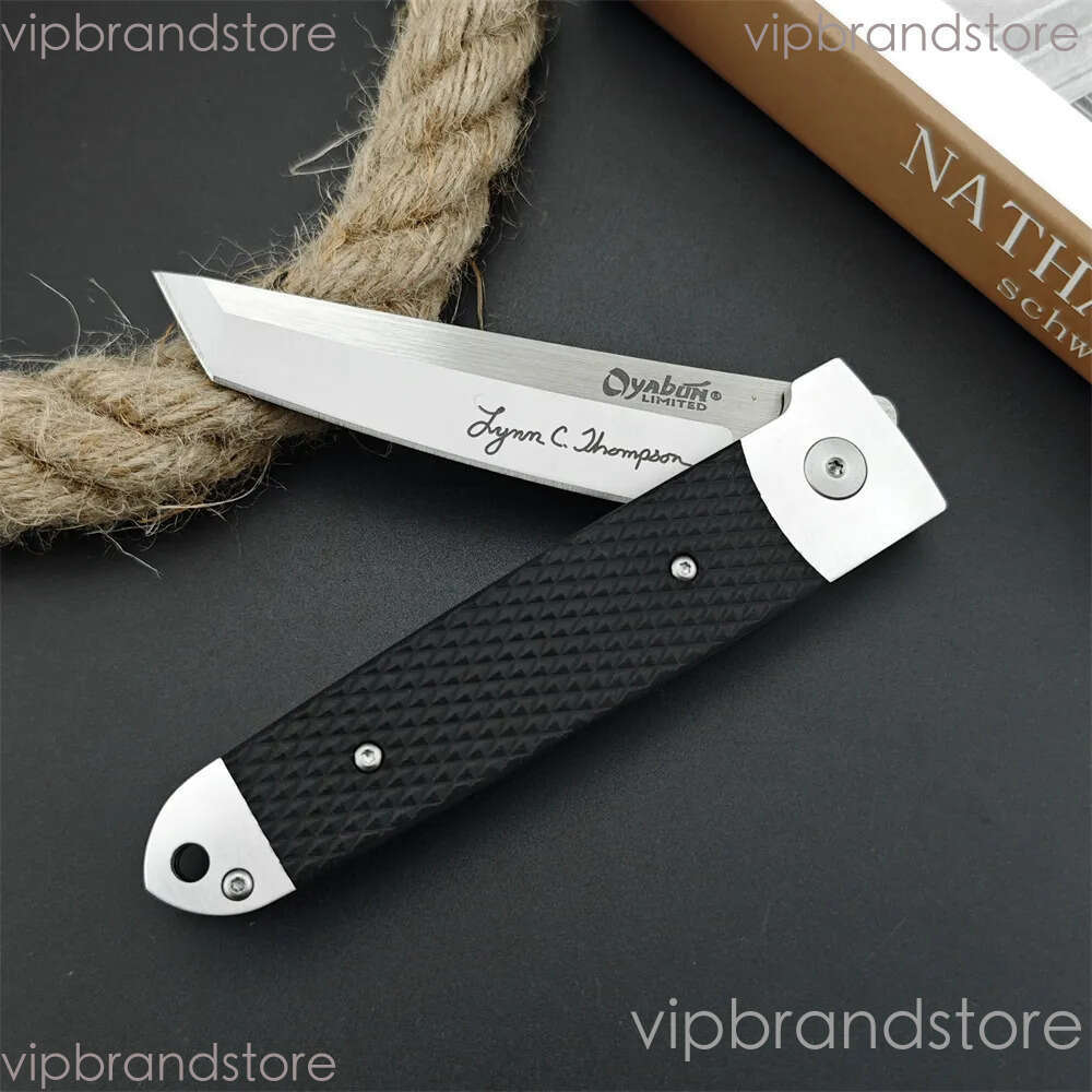 Outdoor Oyabun 26T Flipper Folding D2 fixed blade knife Tanto Blade Nylon Wave Fiber Handle EDC Tool Tactical Survival Hunting Knife for Camping 535 1