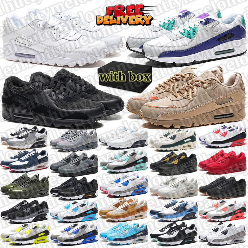 free shipping 90 designer shoes men women 90s chaussure beige black white mens trainers outdoor sports shoes