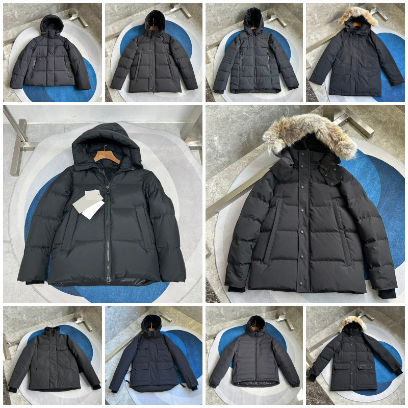 men parka canada mengoose winter thick windproof waterproof men down jacket mens fashion fur collar hooded puffer jacket outdoor warm man coat doudoune xs--xxl