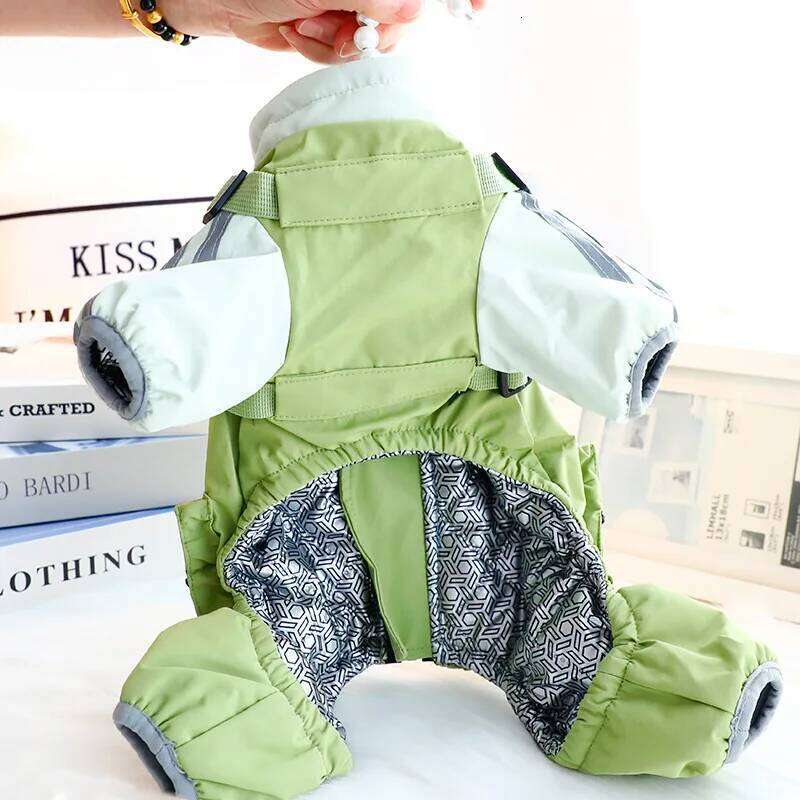 Clothes Autumn Winter Thickened 3-in-1 Waterproof Dog Cotton Coat - Four-legged Warm Pet Jacket For Small D XJ251225