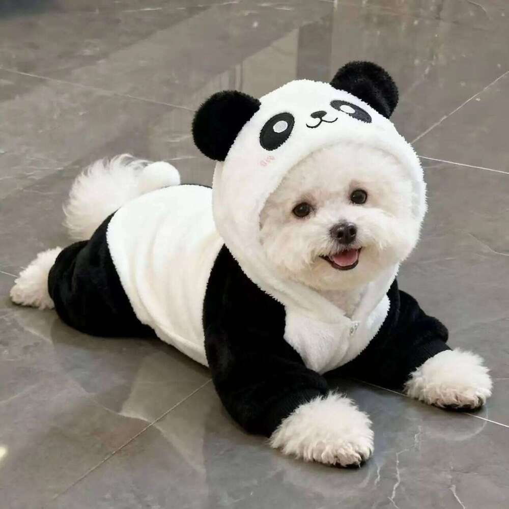 Panda Transformation Clothes New Thick Warm Winter Outfit Small Dog Corgi Teddy Bichon Cat Clothing XJ251225
