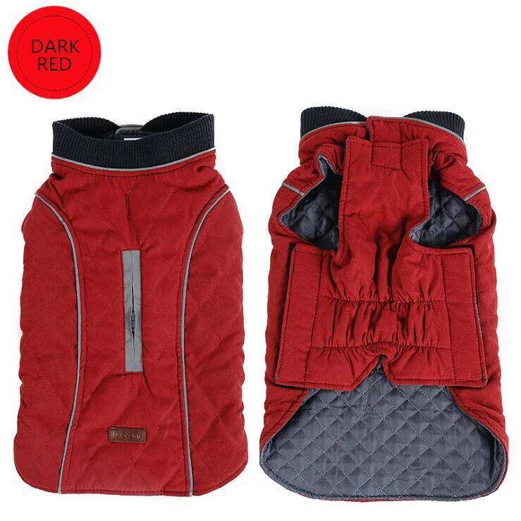 XS-3XL Pet Clothes Winter Dog Jacket Water Repellent Reflective Diamond Quilted Coat for Small Medium Large Dogs Bulldog Pug XJ251225